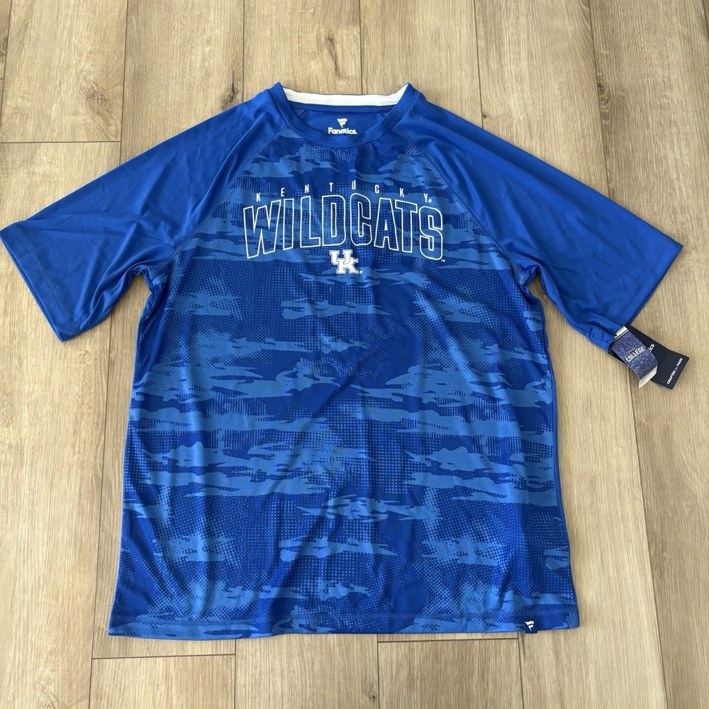 NWT‎ University of Kentucky UK Wildcats Fanatics Men's XL Blue T-Shirt
